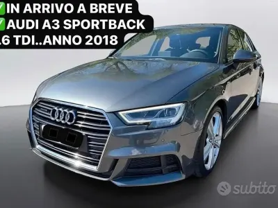 Usata Audi A3 Design 116 CV (85 kW) 2018 Grigio Berlina
