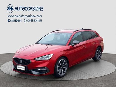 Usata Seat Leon FR 150 CV (110 kW) 2021 Rosso Station wagon