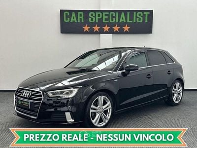 Usata Audi A3 S-Line 116 CV (85 kW) 2018 Nero Berlina