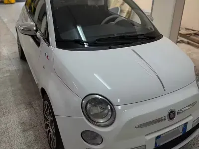 Usata Fiat 500C 75 CV (55 kW) 2010 Bianco Cabrio