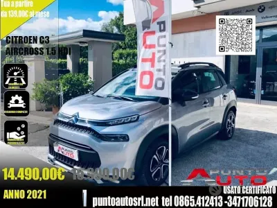 Usata Citroën C3 Aircross Business Class 110 CV (80 kW) 2021 Grigio SUV