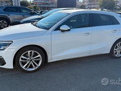 Usata Audi A3 Ambiente 131 CV (96 kW) 2021 Bianco Berlina
