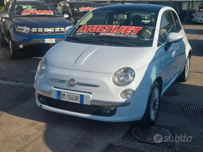 Begagnad Fiat 500 Lounge 75 HK (55 kW) 2009 Blå Cab