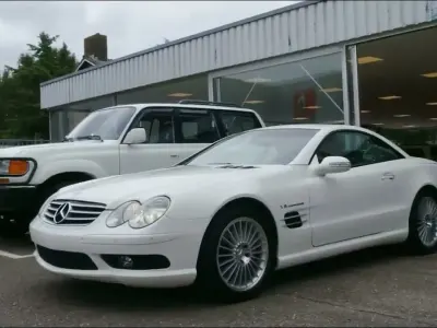 Usata Mercedes SL55 AMG AMG 500 CV (367 kW) 2003 Bianco Cabrio