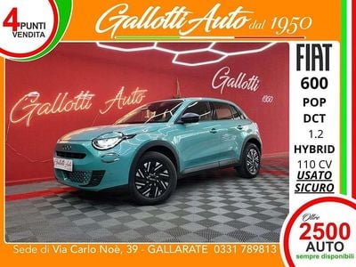 Nuova Fiat 600 Pop 110 CV (80 kW) 2025 959azzurro acqua metallizzato SUV