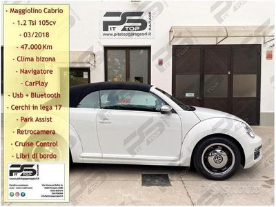 usata VW Maggiolino Cabrio 1.2 tsi Design 105cv -Navi- Sensori-Carplay