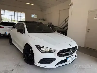 Begagnad Mercedes CLA200 Shooting Brake Premium Plus 150 HK (110 kW) 2021 Vit Kombi