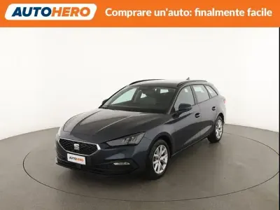 Usata Seat Leon Style 110 CV (80 kW) 2022 Blu Station wagon