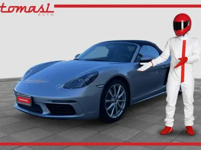 Usata Porsche 718 Sport 299 CV (219 kW) 2021 Argento gt con capote blu Cabrio