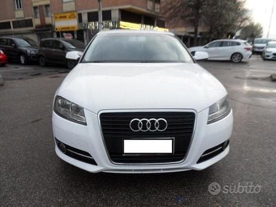 Usata Audi A3 Attraction 105 CV (77 kW) 2011 Bianco Utilitaria
