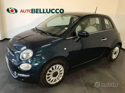 Usata Fiat 500 Lounge 69 CV (50 kW) 2018 Blu Berlina