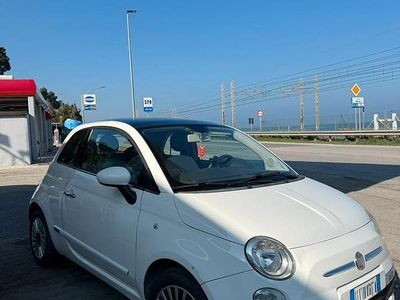Usata Fiat 500 Lounge 69 CV (50 kW) 2009 Bianco Cabrio