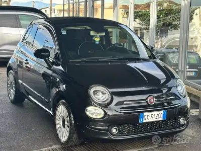 Usata Fiat 500 Lounge 85 CV (62 kW) 2018 Nero Cabrio
