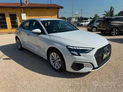 Usata Audi A3 Advanced 131 CV (96 kW) 2021 Bianco Berlina