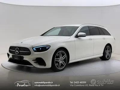 Usata Mercedes E220 Premium 194 CV (142 kW) 2021 Bianco / metallizzato Station wagon