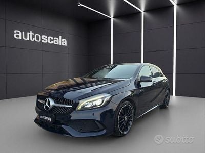 Usata Mercedes A200 Premium 136 CV (100 kW) 2017 Blu Berlina