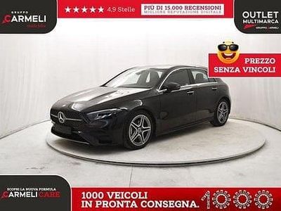 Usata Mercedes A180 AMG line 136 CV (100 kW) 2025 Nero Utilitaria