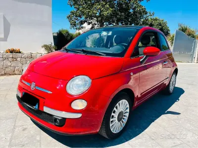 Usata Fiat 500 75 CV (55 kW) 2009 Rosso Cabrio