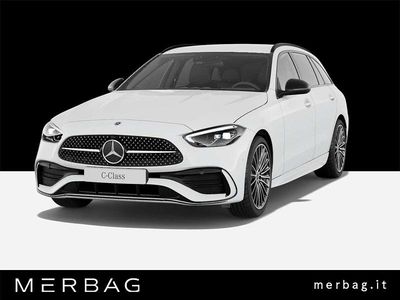 Nuova Mercedes C200 AMG Line Premium 163 CV (119 kW) 2025 Bianco Station wagon