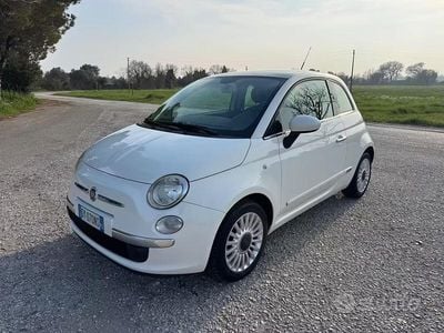 Usata Fiat 500 Lounge 69 CV (50 kW) 2009 Bianco Cabrio