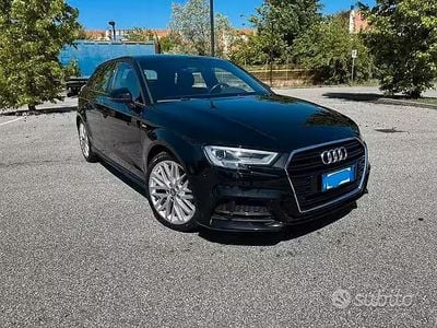 Brugt Audi A3 S-Line 116 HK (85 kW) 2018 Sort Sedan