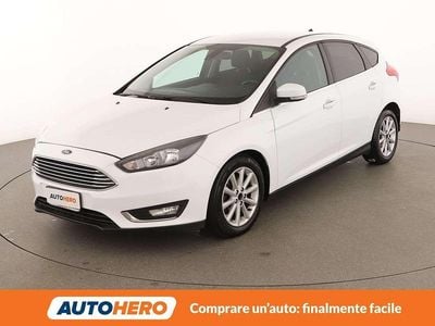 Usata Ford Focus Titanium 120 CV (88 kW) 2015 Bianco Berlina