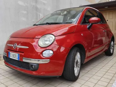 Usata Fiat 500C 95 CV (69 kW) 2010 Rosso Cabrio