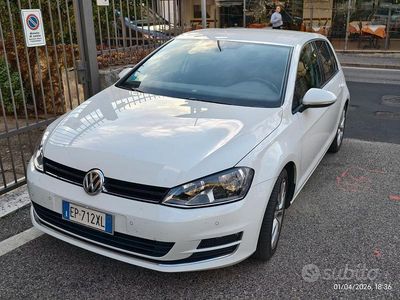 Usata VW Golf VII Highline 125 CV (91 kW) 2013 Bianco Berlina