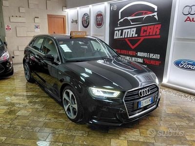Usata Audi A3 S-Line 115 CV (84 kW) 2018 Nero Berlina