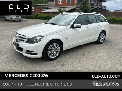 Begagnad Mercedes C200 Avantgarde 136 HK (100 kW) 2012 Vit Kombi