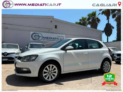 Usata VW Polo Trendline 75 CV (55 kW) 2015 Bianco Berlina