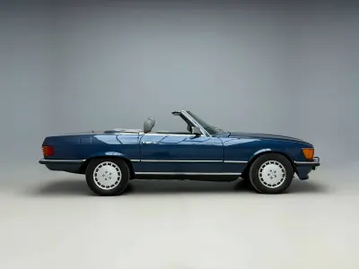 Usata Mercedes SL380 218 CV (160 kW) 1984 Blu Cabrio