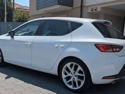 Usata Seat Leon FR 125 CV (91 kW) 2015 Bianco Berlina