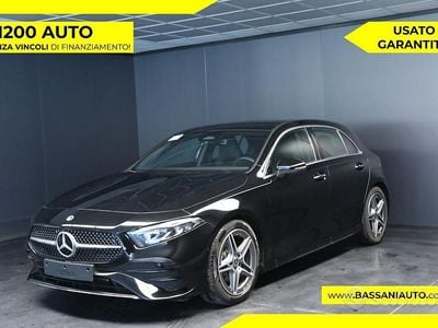 Usata Mercedes A180 AMG line 136 CV (100 kW) 2025 Nero Berlina