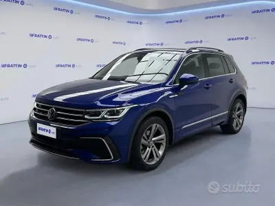 Usata VW Tiguan R-line Plus 150 CV (110 kW) 2022 Nero SUV