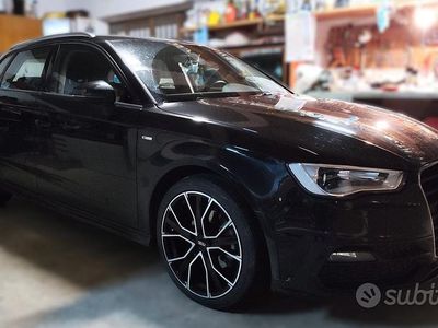 Usata Audi A3 S-Line 110 CV (80 kW) 2015 Nero Berlina