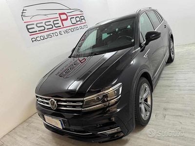 Usata VW Tiguan R-line 150 CV (110 kW) 2019 Nero SUV