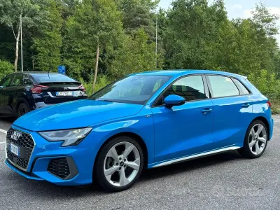 Usata Audi A3 S-Line 150 CV (110 kW) 2022 Blu Berlina