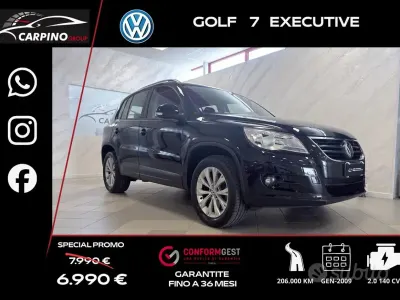 Usata VW Tiguan Trendline 140 CV (102 kW) 2009 Nero SUV