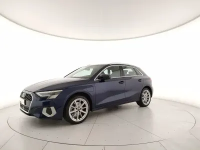 Usata Audi A3 Advanced Plus 204 CV (150 kW) 2021 2d blu navarra metallizzato Berlina
