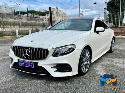 Usata Mercedes E220 AMG line 194 CV (142 kW) 2019 Bianco Coupé