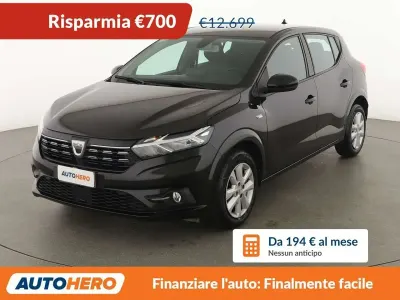 Usata Dacia Sandero Comfort 91 CV (66 kW) 2022 Nero Utilitaria