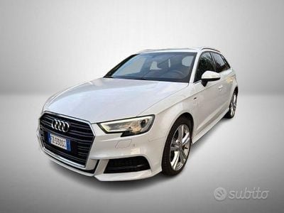 Usata Audi A3 Admired 150 CV (110 kW) 2019 Bianco Berlina
