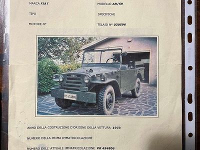 Usata Fiat Campagnola 79 CV (58 kW) 1973 Verde SUV