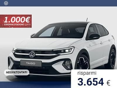Nuova VW Taigo R-line Plus 116 CV (85 kW) 2026 Pure white nero SUV