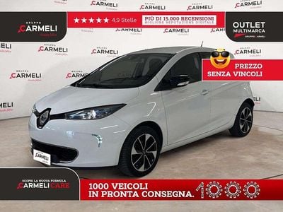 Usata Renault Zoe Intens 80 kW (109 CV) 2019 Bianco ghiaccio Utilitaria