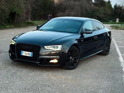 Usata Audi A5 Sportback S-Line 190 CV (139 kW) 2014 Nero Utilitaria
