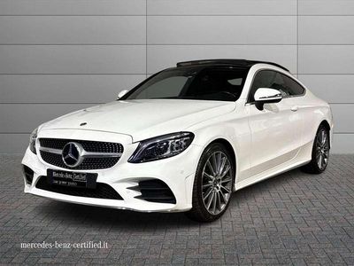 Usata Mercedes C220 Premium 194 CV (142 kW) 2023 Bianco polare Coupé