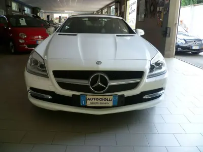 Usata Mercedes SLK200 184 CV (135 kW) 2014 Bianco polare Cabrio
