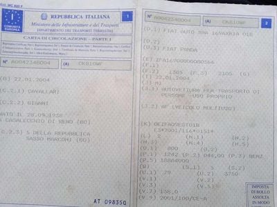 Usata Fiat Panda Dynamic 60 CV (44 kW) 2004 Grigio Utilitaria